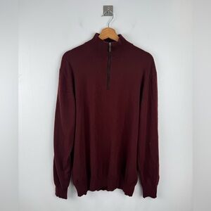 Bergdorf Goodman Men Cashmere Quarterzip Size XXL